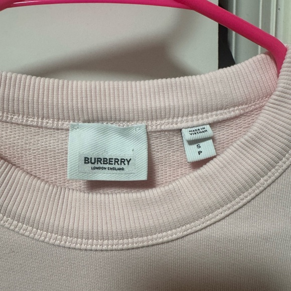 Burberry Light Pink Crew Neck Sweater - Picture 2 of 4